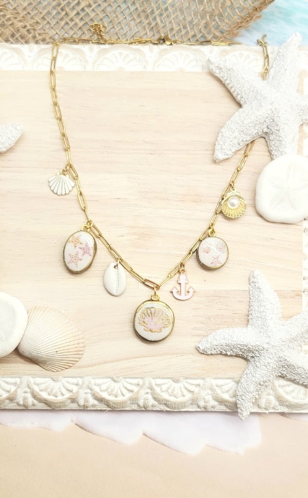 Image of Pink Sands Charm Necklace