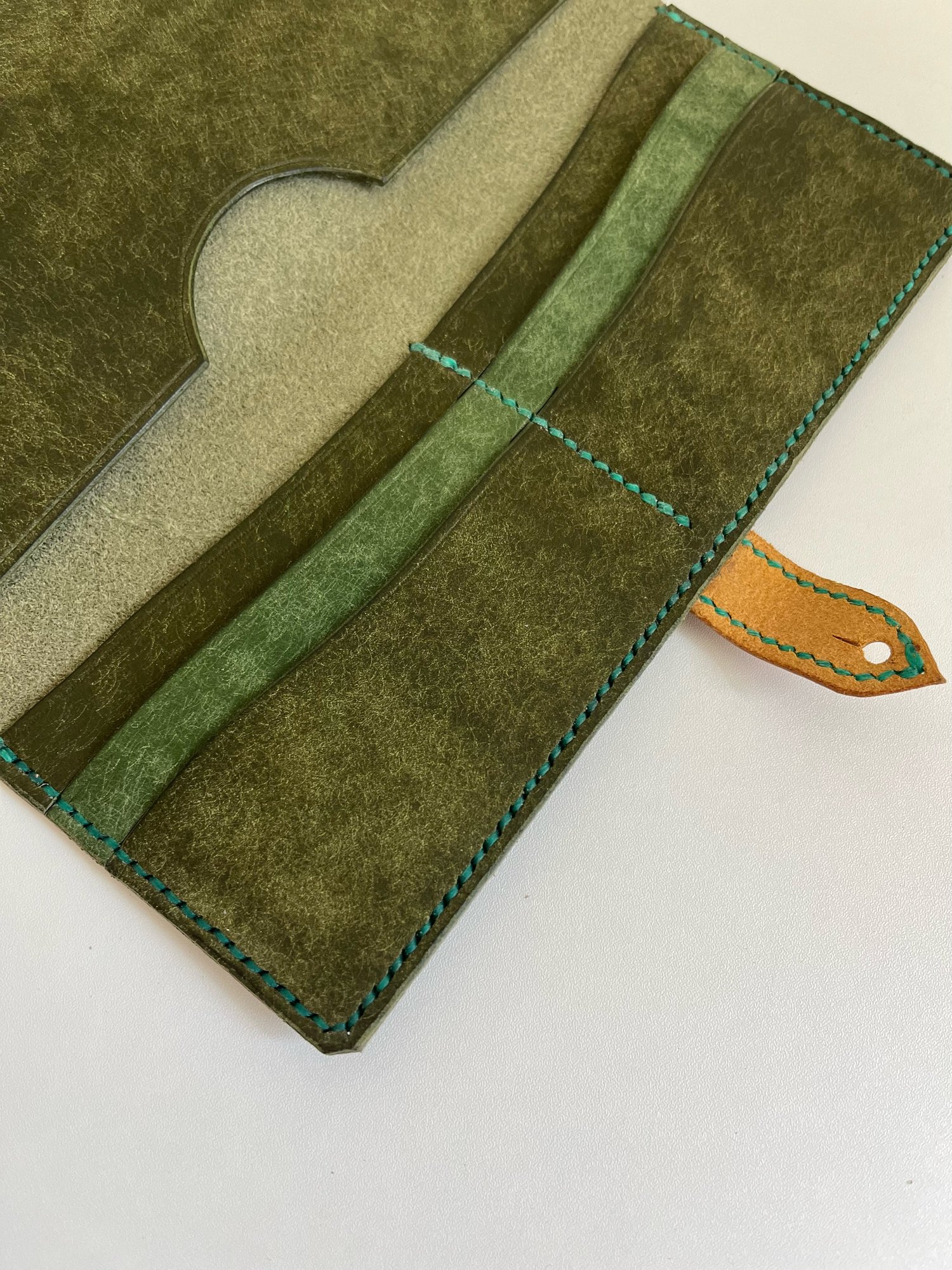 Image of Olive/Yellow Pueblo Long Wallet