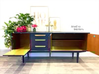 Image 4 of Navy blue mid century modern Nathan SIDEBOARD, DRINKS / COCKTAIL CABINET / TV CABINET