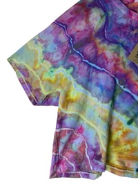 Image 5 of XXL Crop Tee in Bright Geode Ice Dye