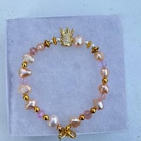 Princess Pink Freshwater Pearl Bracelet