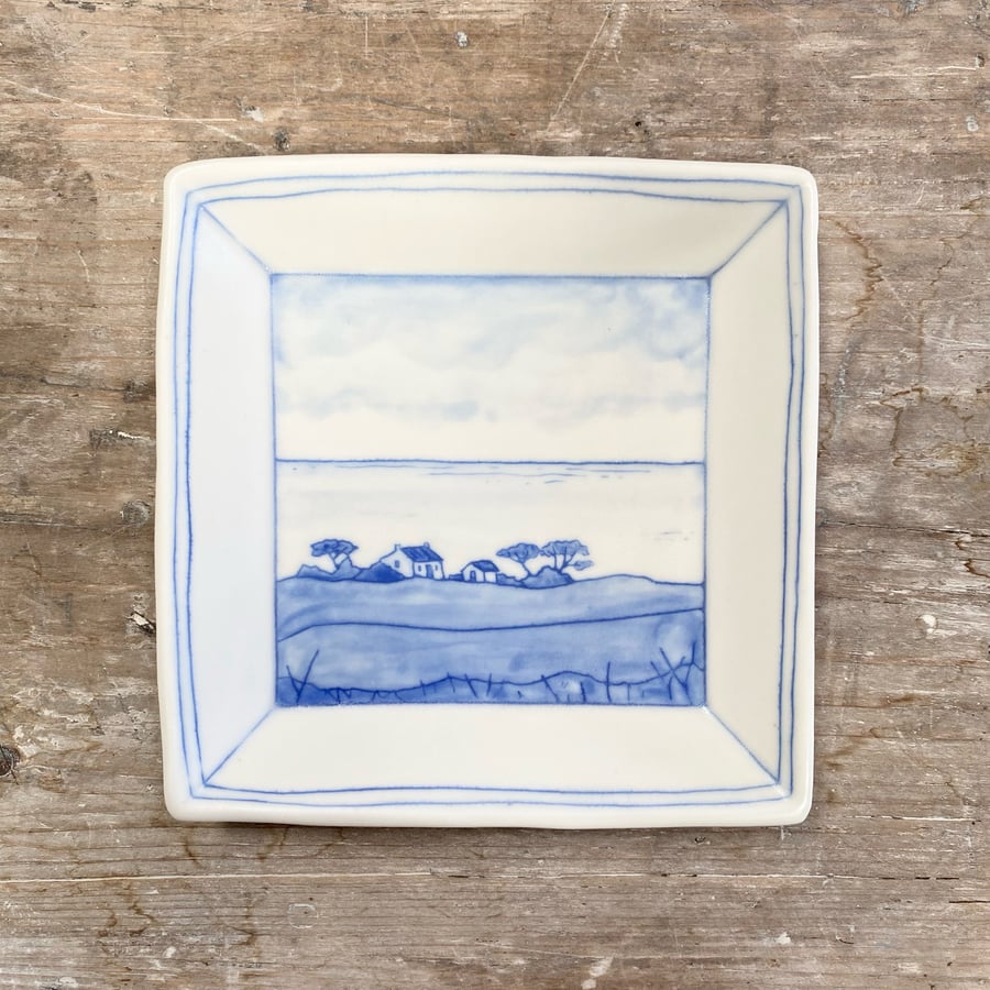 Image of 'Cornish Clifftop' Small Dish 