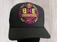Image 2 of BNE WorldWide Hat 🌍 (pink and yellow)
