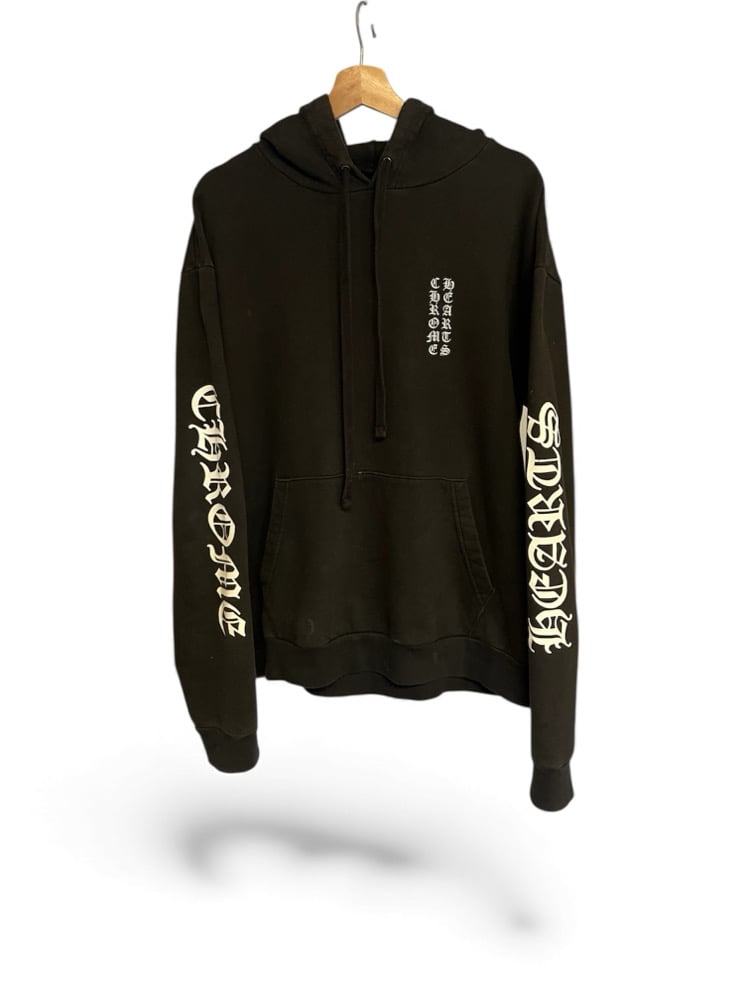Image of Chrome Hearts Sleeve Script Hoodie
