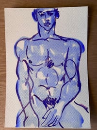 Image 1 of Watercolour ~ Blue Boys XXVI