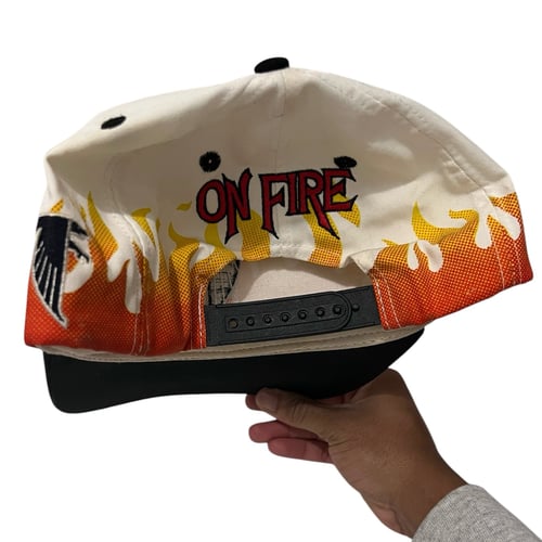 Image of Vintage Atlanta Falcons On Fire SnapBack 