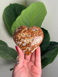 Image 1 of PUFFY ORBICULAR OCEAN JASPER HEART