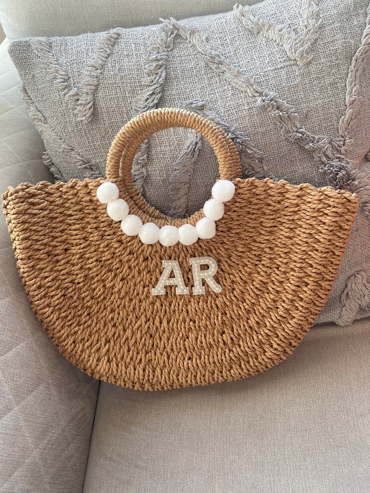 Beach on sale bag rattan