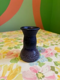 Image 1 of purple crystal vase