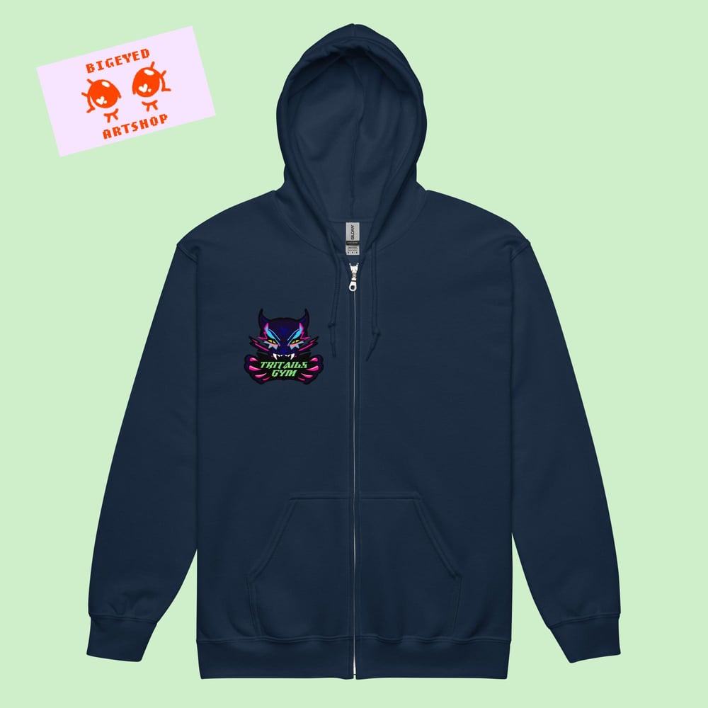 Image of TRITAILS GYM ZIP UP HOODIE