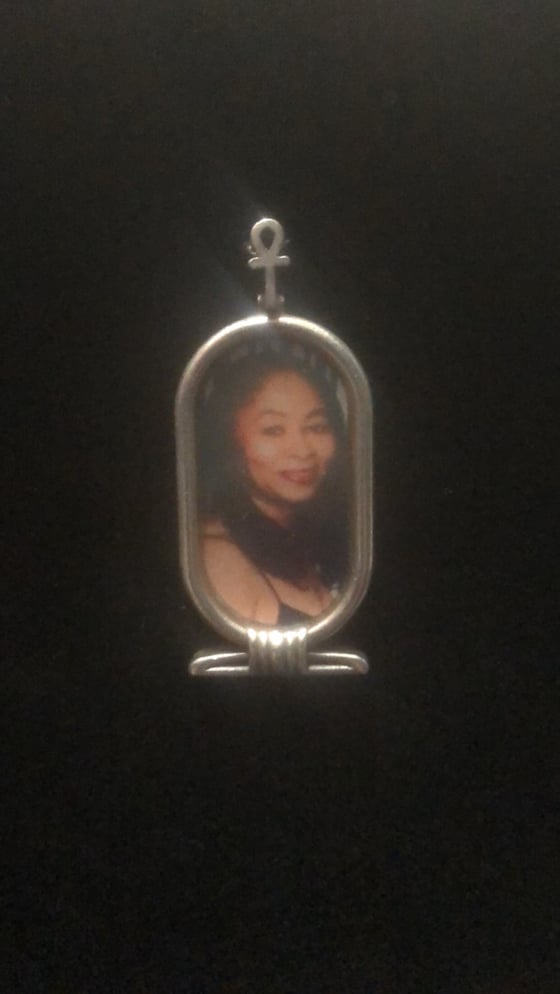 Image of silver memorial shenu pendant (long)