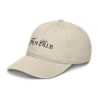 Image 5 of black on beige film club hat