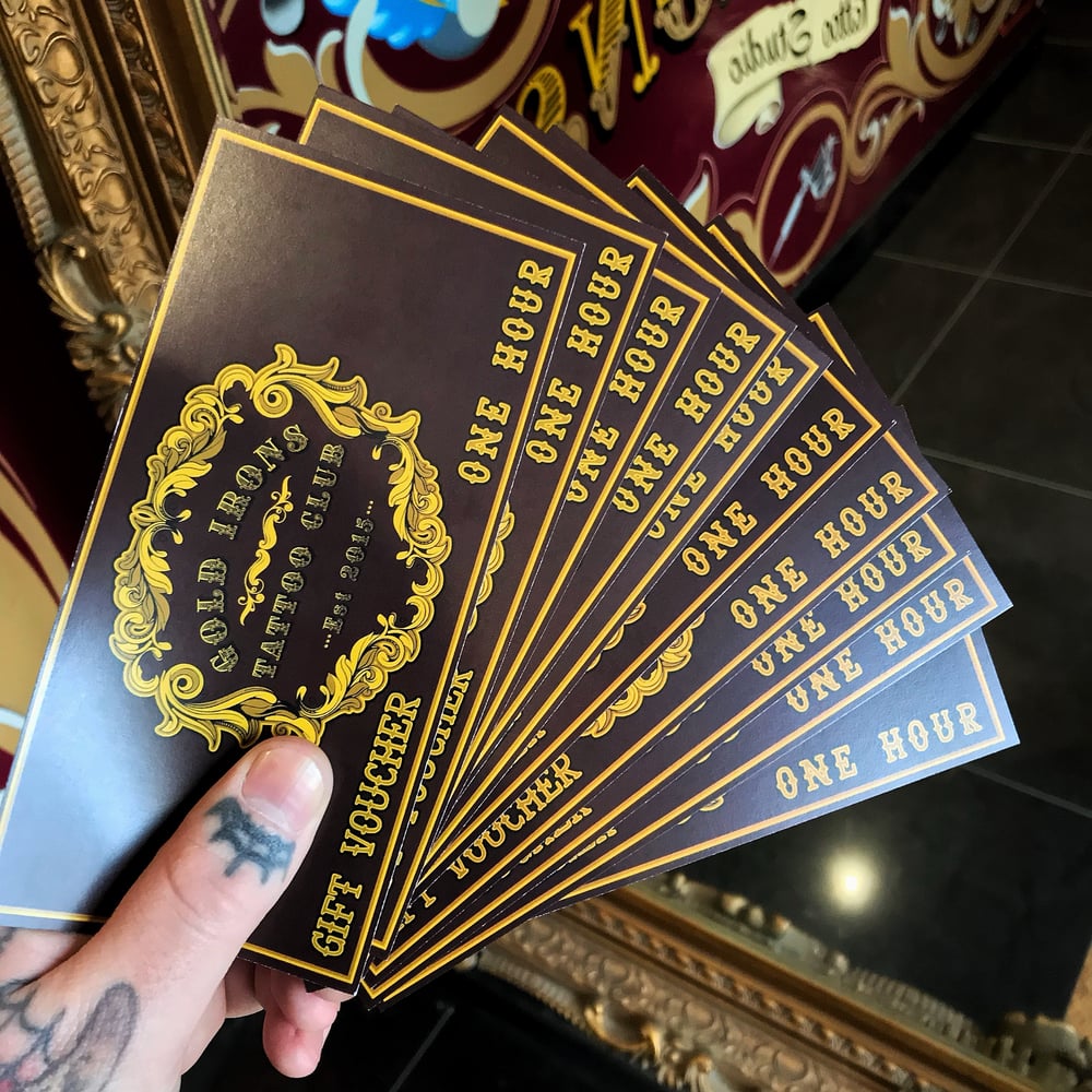 Image of TATTOO GIFT VOUCHER - ANY VALUE FROM £80 UP