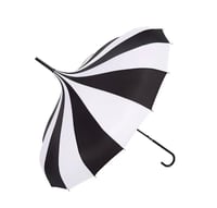 Image 1 of BLACK & WHITE PARASOL