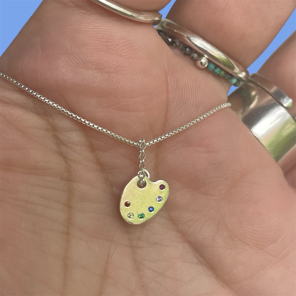 Image of Tiny palette necklace