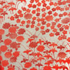 Antique Silk Kimono (Red & Cream Field of Flowers)