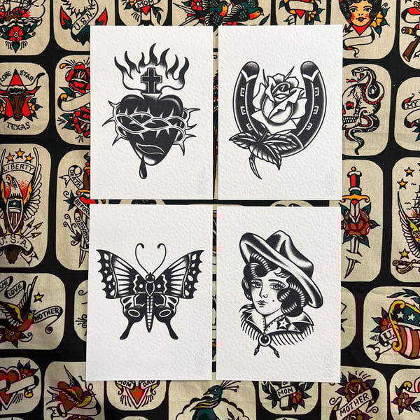 Image of BLACKWORK PRINTS (SET 1)