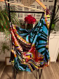Image 1 of printed one shoulder top