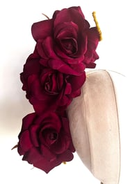 Image 2 of Burgundy headpiece 