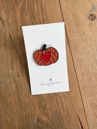 Pumpkin Heart Enamel Pin