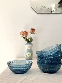 Image 1 of Lot de 6 coupelles en verre taillé