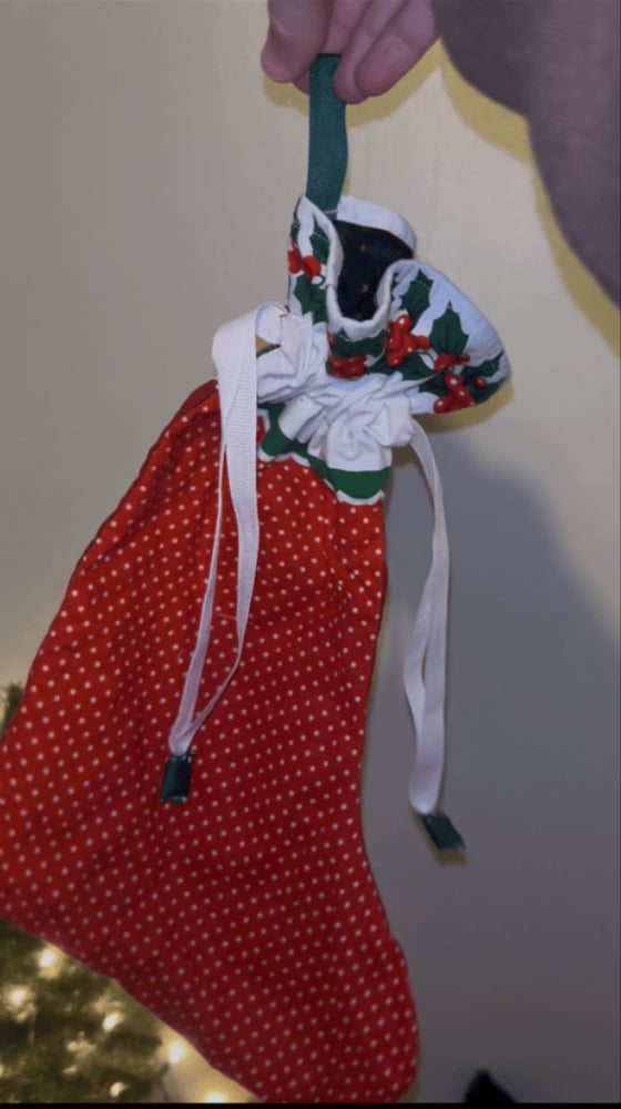 Drawstring Closure Christmas Stocking