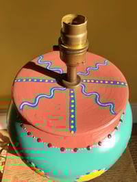 Image 2 of Suns and Snakes Ceramic Lamp