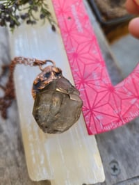 Image 4 of Electroformed Skeletal Smokey Quartz necklace 02