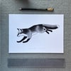 Fox Jump A4 print