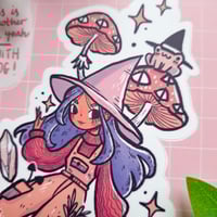 Image 2 of Frog Witch - A6 vinyl sticker