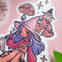 Frog Witch - A6 vinyl sticker Image 2