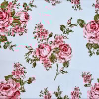 Image 1 of Made to Order - 'Yvette' Romantic Warm Pink Floral Clusters Vintage Style Eiderdown