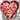 Two Rabbits Heart Plate