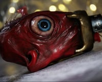 Image 7 of Mini Bic lighter sleeve, Egg Of The King - Handcrafted OOAK