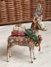 Image 2 of Spun Cotton Reindeer Ornament 1