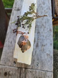 Image 1 of Electroformed Skeletal Smokey Quartz necklace 01