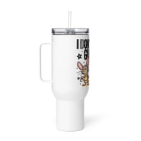 Image 2 of Travel mug with a handle ( I Don't Give A Rats A** )
