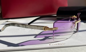 Image of AUTHENTIC CARTIER CT0286O 003 - [MIXED HORN] CUSTOM LENS 004