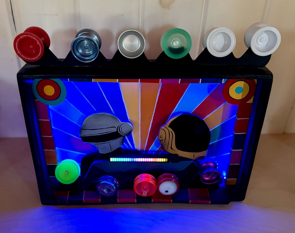 Image of Daft Punk DJ Yo-Yo Display with L.E.D. Lights