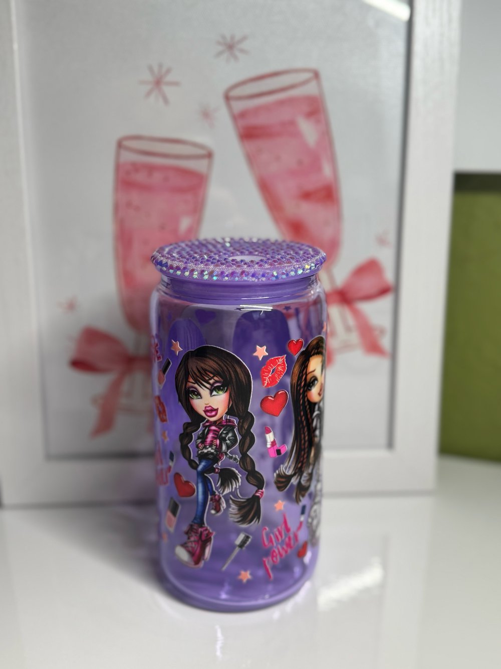 Image of 16oz Libby Glass - Bratz 
