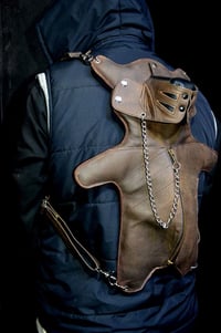 Image 2 of Bdsm Leather Teddy Bear Back pack