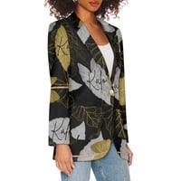 Image 3 of Women's Black Kalo Print Casual Blazer