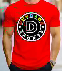 DUNDADA Sports Circular D Red T-Shirt