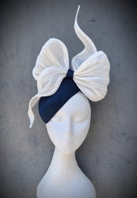 'Bowie' Hugger in Navy and Ivory 