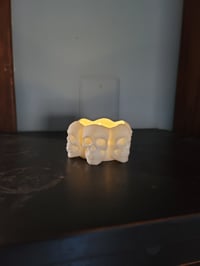 Image 1 of Skull tea light holder