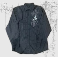 Image 1 of (m) y2k striped button up 