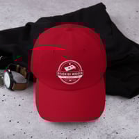 Image 6 of Brackish Wooder Cornhole Dad Hat – Custom Boards & Bags Logo | Adjustable Cotton Twill Cap