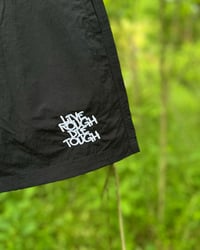 Image 2 of Black “Tag” Swim Shorts