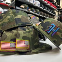 Image 1 of New Era 59Fifty Corduroy Green Camo Salute To Service 