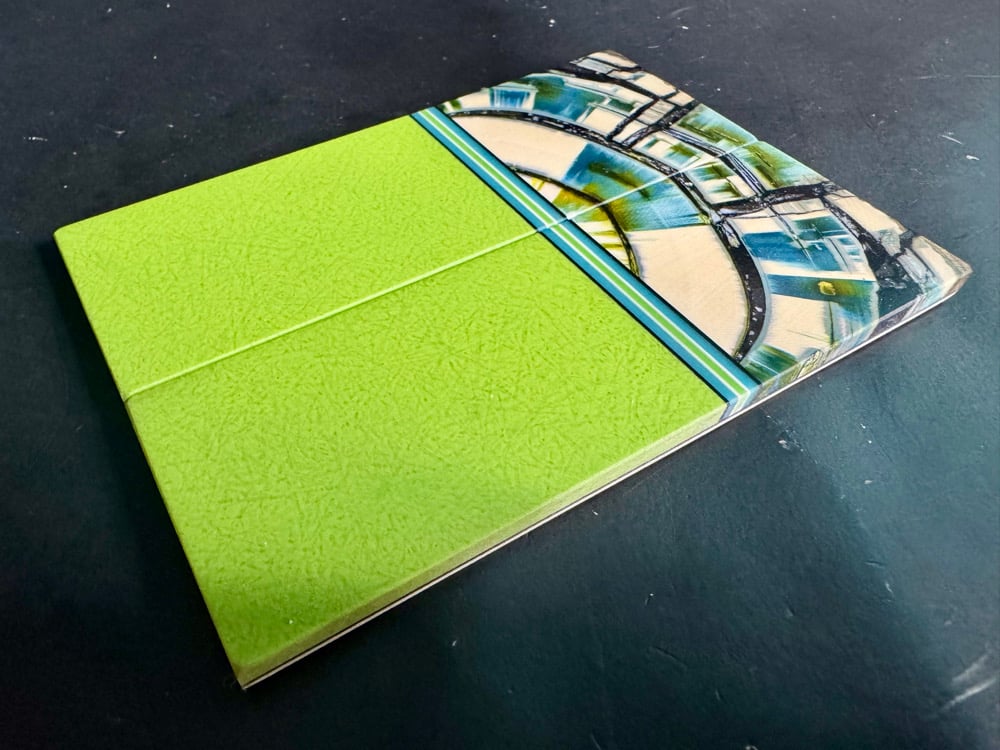 Image of Mammoth Tusk & Glass Fiber GLOW Segmented Knife Scales 